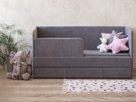 Диван-кровать Happy (темно-серый) в Ачинске - achinsk.mebel-nsk.ru | фото