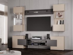 Гостиная Фэнтези (кашемир/графит) в Ачинске - achinsk.mebel-nsk.ru | фото