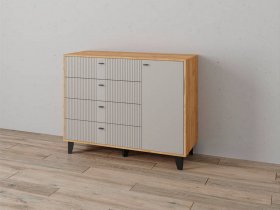 Комод «Катрин-13» (дуб крафт золотой/сантьяго софт) в Ачинске - achinsk.mebel-nsk.ru | фото