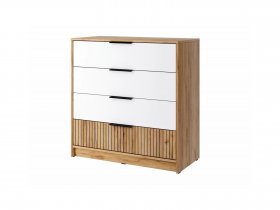 Комод КМ-001 Ивис (дуб крафт золотой/белый) в Ачинске - achinsk.mebel-nsk.ru | фото