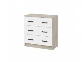 Комод КМ-02 Ронда (дуб крафт серый/дуб крафт белый) в Ачинске - achinsk.mebel-nsk.ru | фото