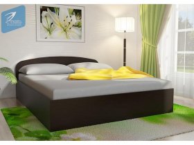 Кровать двуспальная 1,6м с подъем. мех. (венге) в Ачинске - achinsk.mebel-nsk.ru | фото