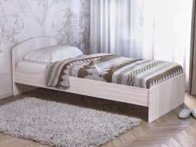 Кровать односпальная 80 с низкой спинкой (ясень шимо светлый) в Ачинске - achinsk.mebel-nsk.ru | фото