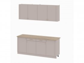 Кухонный гарнитур 2,0м Одетта (меланж/дуб сонома) в Ачинске - achinsk.mebel-nsk.ru | фото