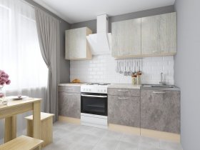 Модульная кухня Йота (пикард/цемент) в Ачинске - achinsk.mebel-nsk.ru | фото