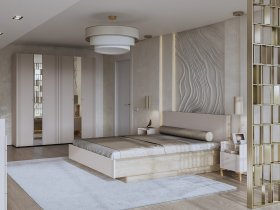 Модульная спальня Одетта (дуб эндгрей/меланж) в Ачинске - achinsk.mebel-nsk.ru | фото