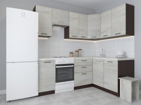 Модульная угловая кухня 1,4м*2,1м Лада (пикард) в Ачинске - achinsk.mebel-nsk.ru | фото