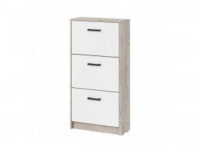 Обувница ОБ-3 Вега (дуб крафт серый/белый) в Ачинске - achinsk.mebel-nsk.ru | фото